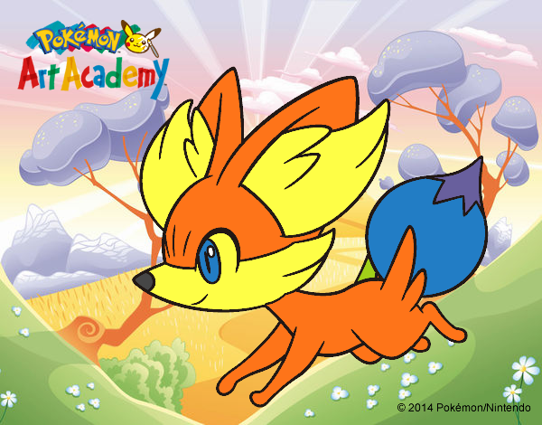 Fennekin corriendo