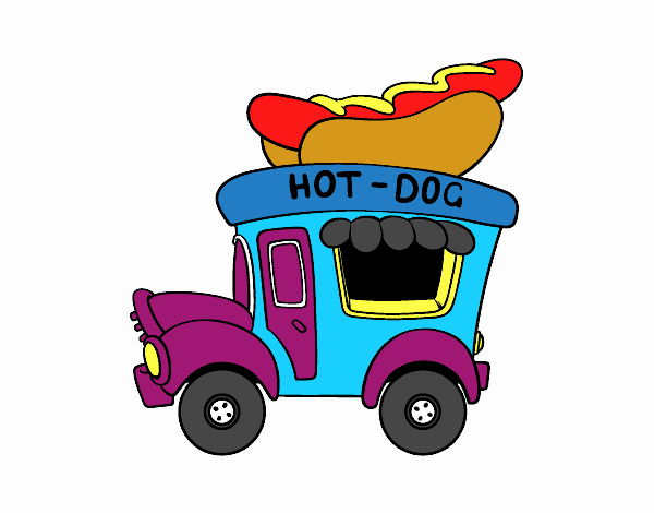 Food truck de perritos calientes