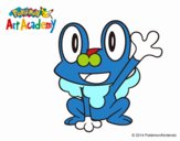 Froakie saludando