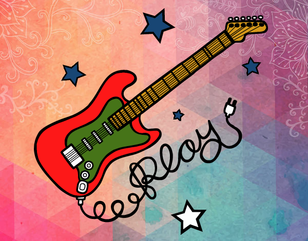 Guitarra y estrellas