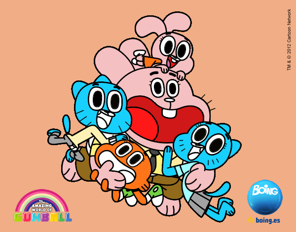 Gumball y amigos contentos