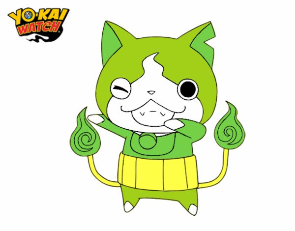 Jibanyan guiñando el ojo