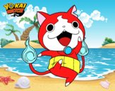 Jibanyan saltando