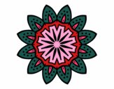 Dibujo Mandala con pétalos pintado por bonfi