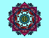 Dibujo Mandala para relajarse pintado por claudxd