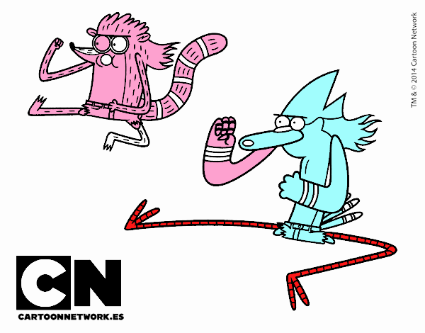 Mordecai y Rigby karatekas