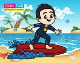 Niño surfista Color Roll