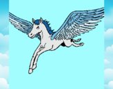 Dibujo Pegaso al vuelo pintado por claudxd