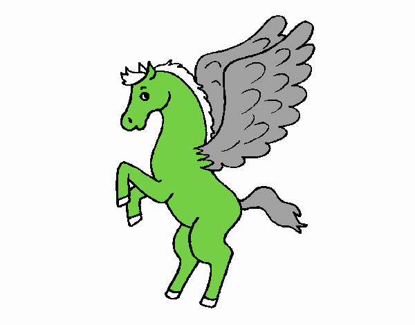 Pegaso sobre dos patas