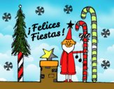 Postal Felices Fiestas