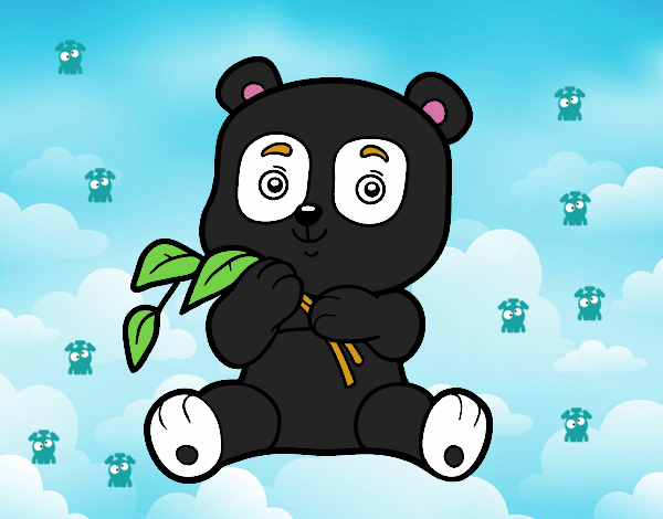 Un oso panda