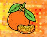 Dibujo Una mandarina pintado por AbrilLOLXD