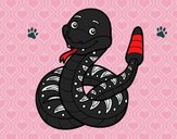 Dibujo Una serpiente de cascabel pintado por jeismel