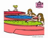 Barbie y sus amigas en el jacuzzi