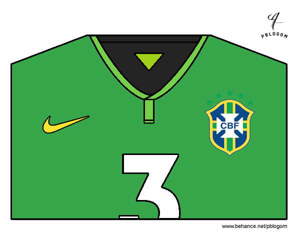 Camiseta del mundial de fútbol 2014 de Brasil