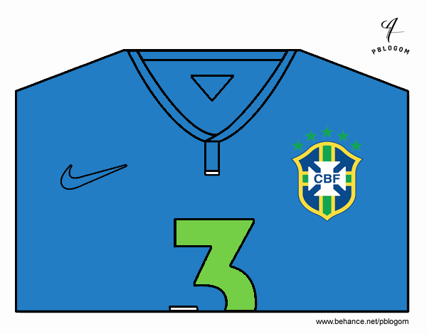 Camiseta del mundial de fútbol 2014 de Brasil