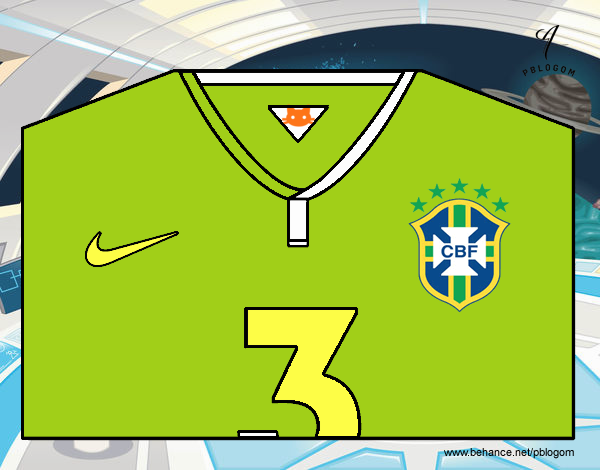 Camiseta del mundial de fútbol 2014 de Brasil