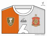 Camiseta del mundial de fútbol 2014 de España