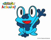 Froakie saludando