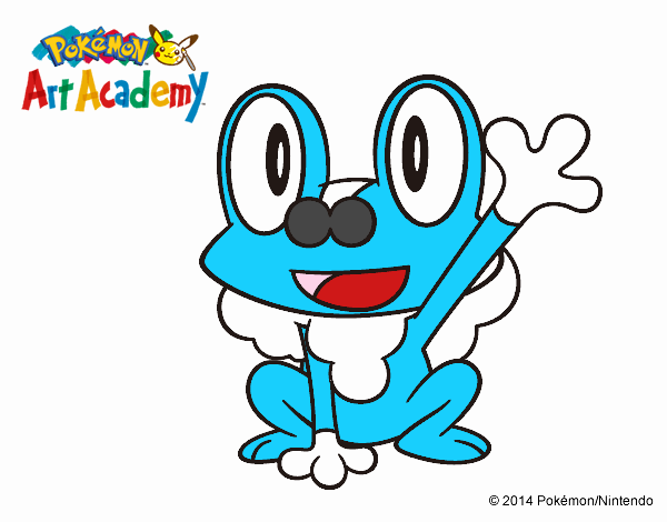 Froakie saludando