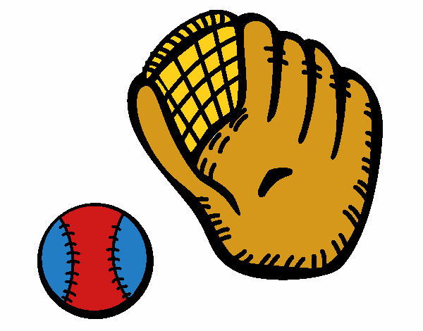 Guante y bola de béisbol