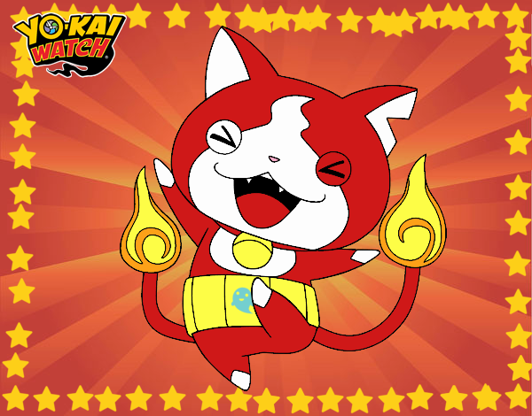 Jibanyan feliz