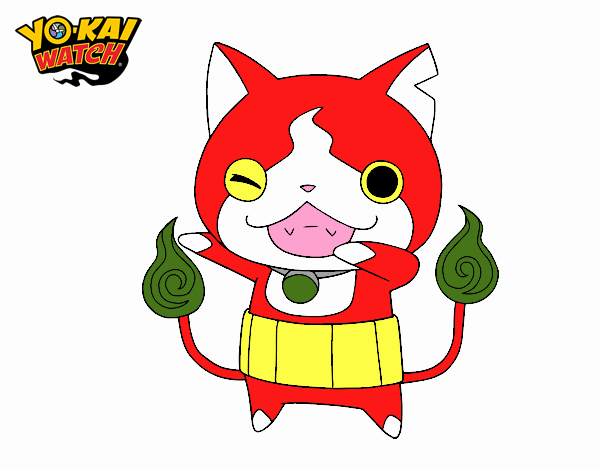 Jibanyan guiñando el ojo