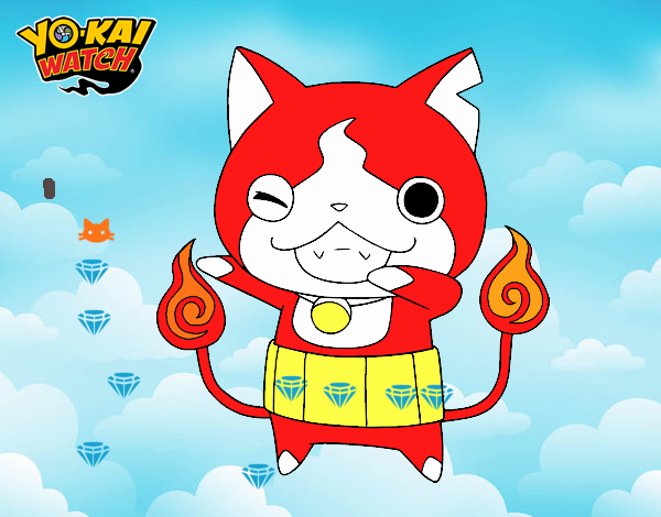 Jibanyan guiñando el ojo