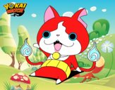 Jibanyan saludando