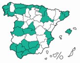 Dibujo Las provincias de España pintado por potisman