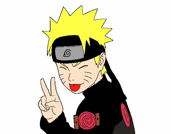 naruto sacando la lengua