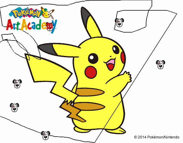 Pikachu de espaldas