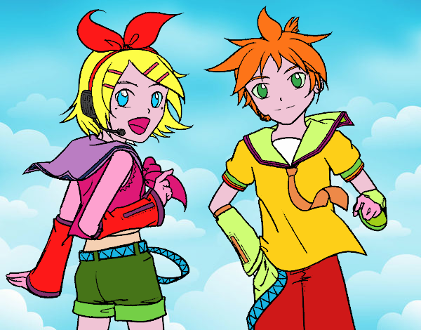 Rin y Len Kagamine Vocaloid