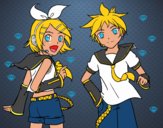 Rin y Len Kagamine Vocaloid