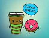 Café y donut