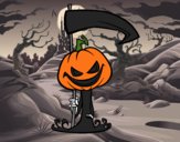 Dibujo Calabaza de Halloween mortífera pintado por lu080314