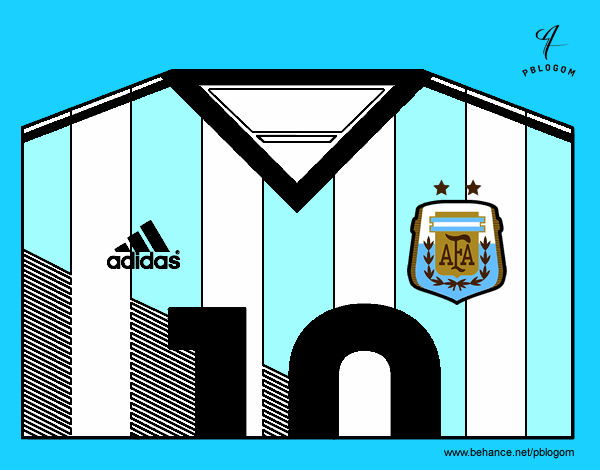 Camiseta del mundial de fútbol 2014 de Argentina