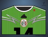 Camiseta del mundial de fútbol 2014 de México