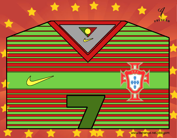 Camiseta del mundial de fútbol 2014 de Portugal