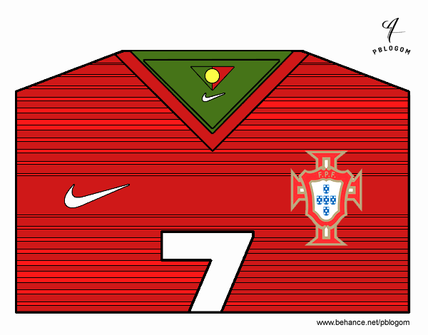 Camiseta del mundial de fútbol 2014 de Portugal