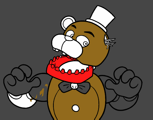 Dibujo De Freddy De Five Nights At Freddys Pintado Por En