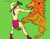 Gladiador contra león