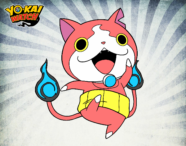 Jibanyan saltando