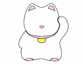 Maneki-neko blanco