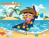 Padrinos Mágicos - Timmy tomando el sol