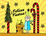 Postal Felices Fiestas