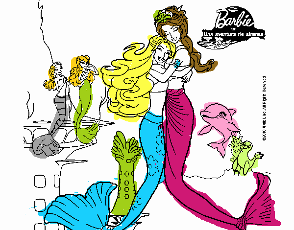 Barbie sirena y la reina sirena