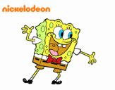 Bob Esponja saludando