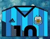 Camiseta del mundial de fútbol 2014 de Argentina