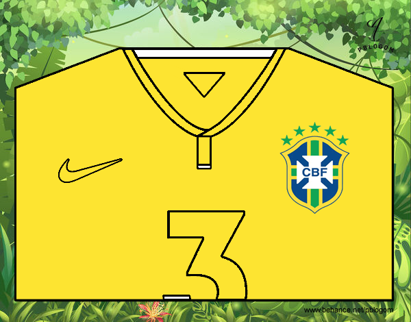 Camiseta del mundial de fútbol 2014 de Brasil